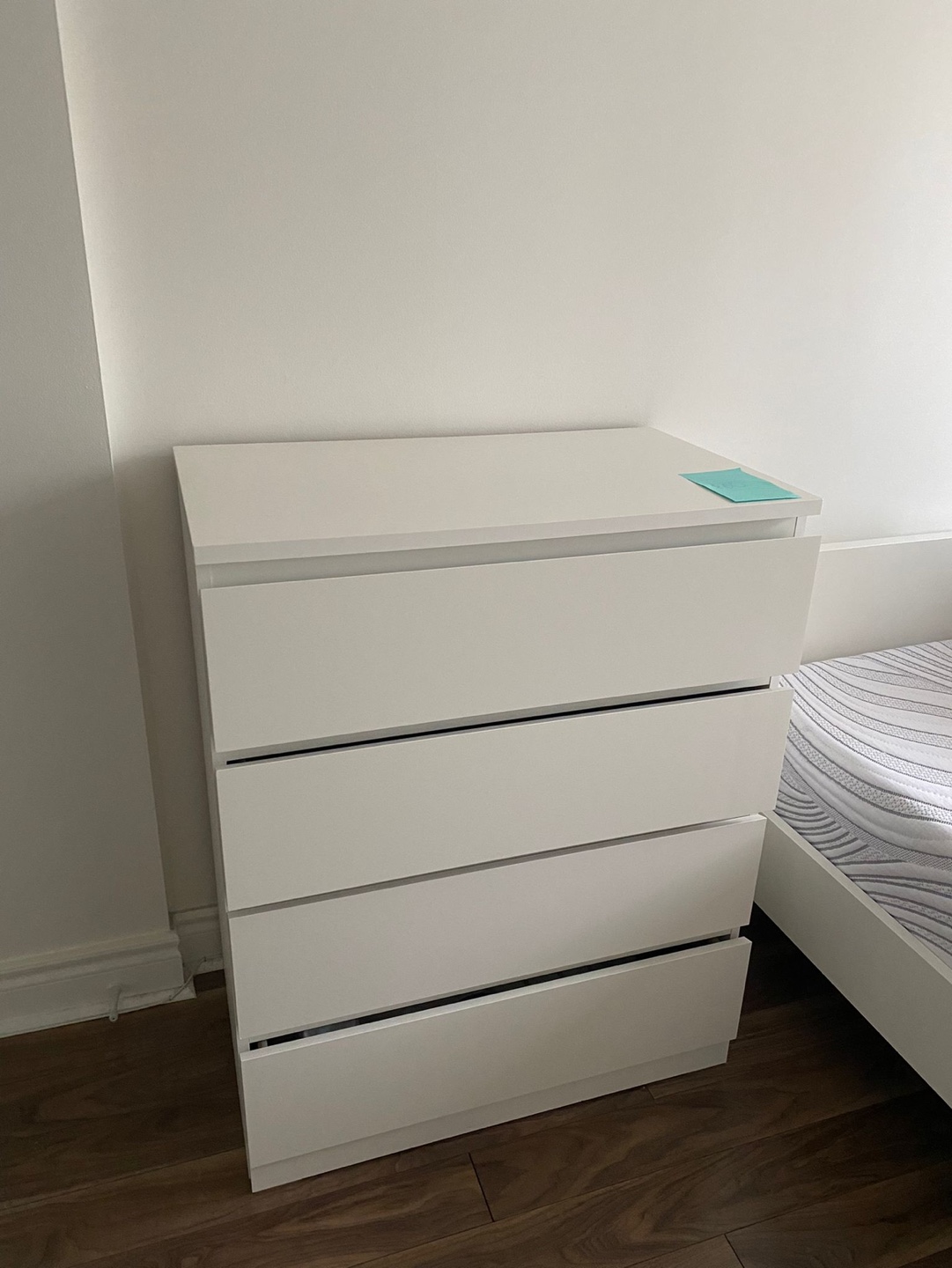 White Four-Drawer Chest - photo 3
