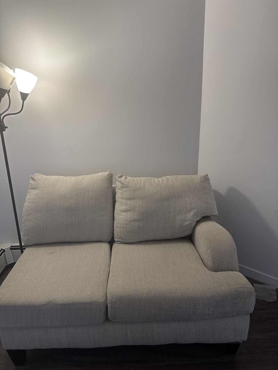 Beige Loveseat