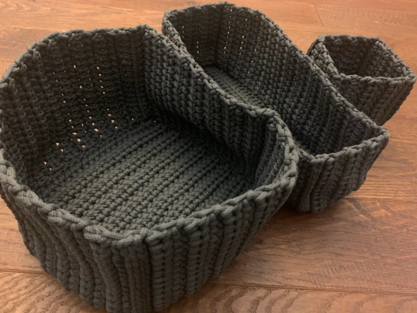 IKEA Black Handwoven Storage Baskets (Set of 3) thumbnail