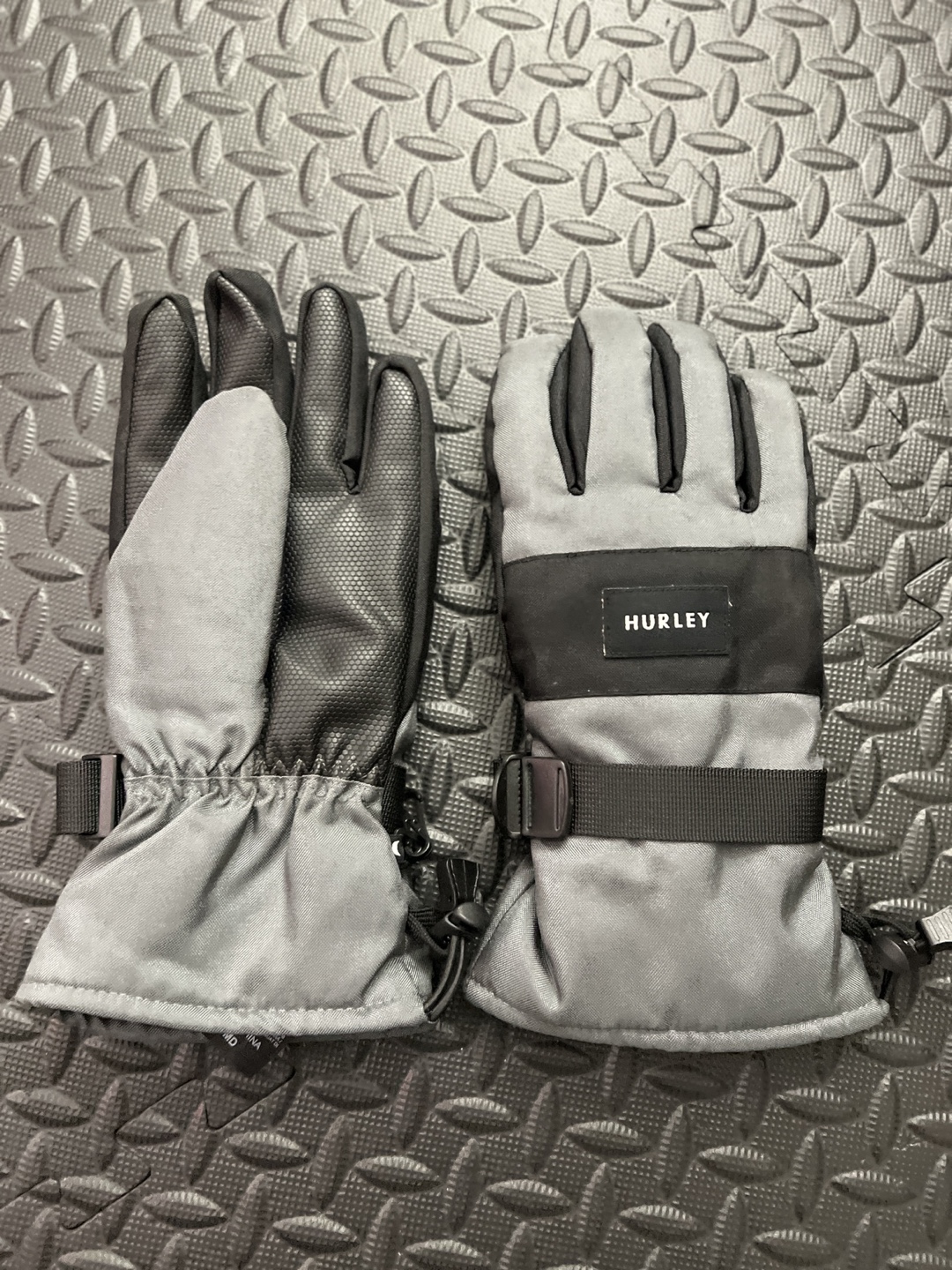 Hurley Snow Gloves - Grey and Black - photo 3