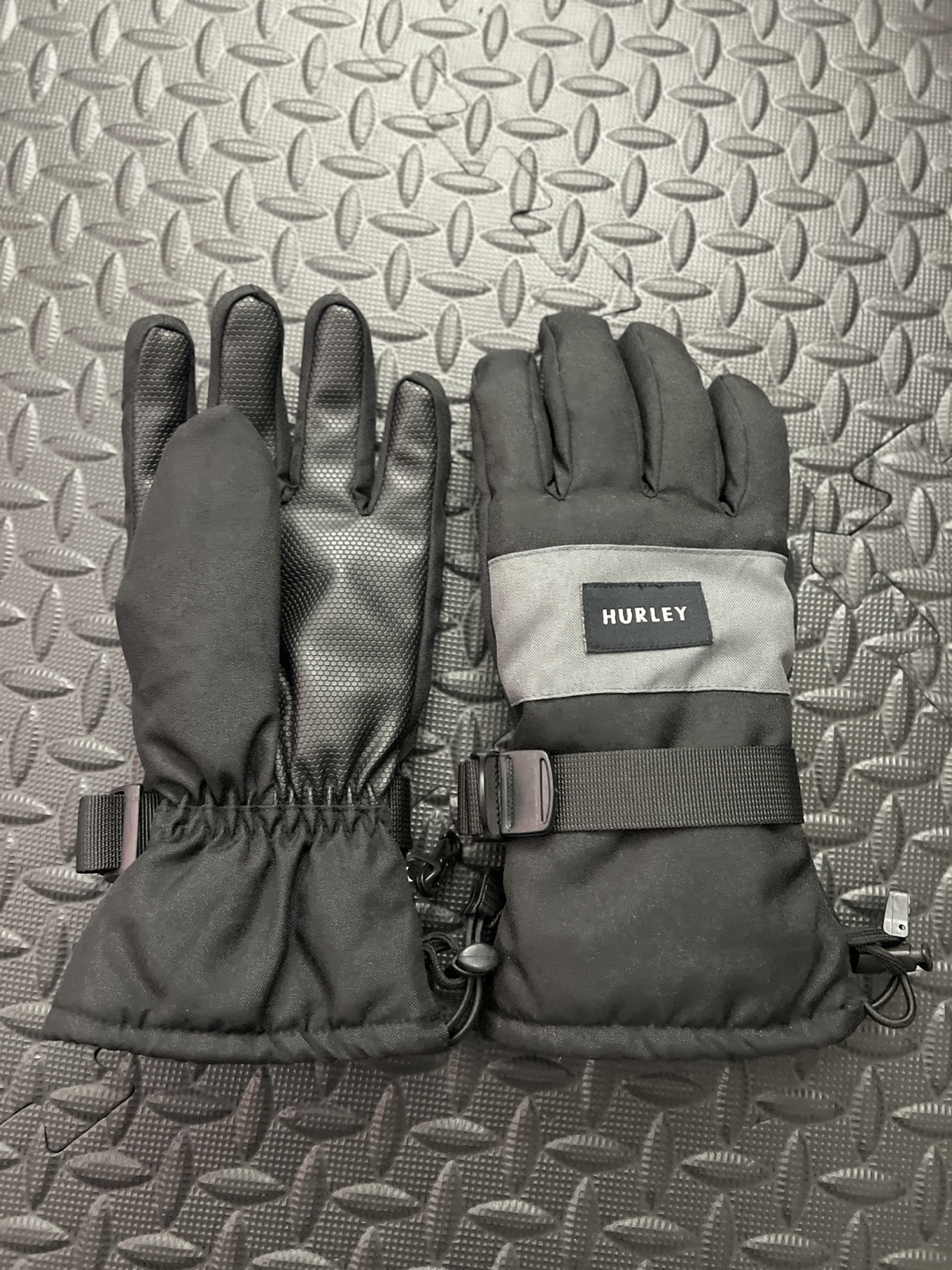 Hurley Snow Gloves - Grey and Black - photo 4