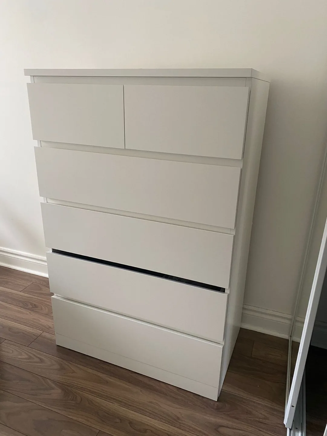 IKEA MALM Five-Drawer Chest White image indicator(2)