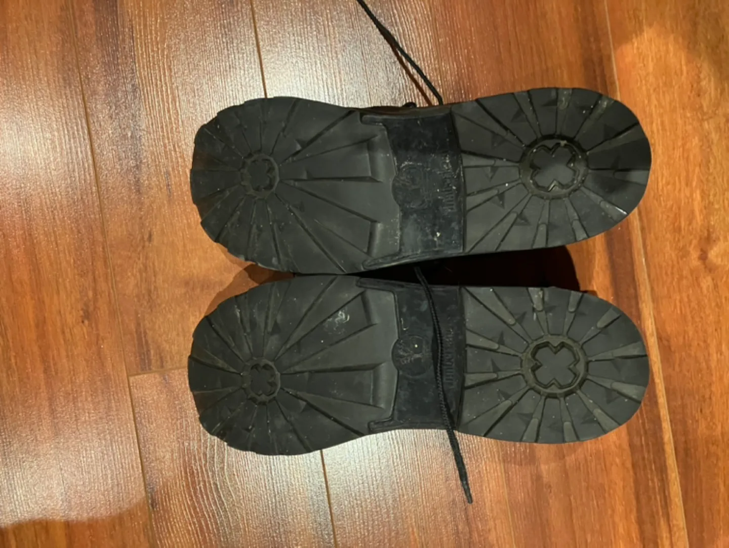 Men's Timberland Black Leather Boots - Size 10M image indicator(5)