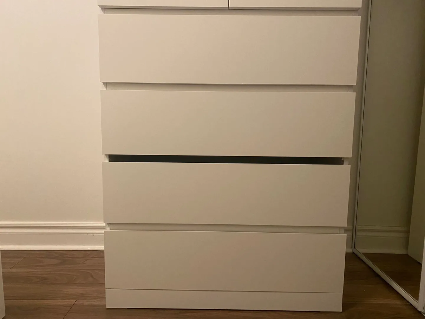 IKEA MALM Five-Drawer Chest White image indicator(3)