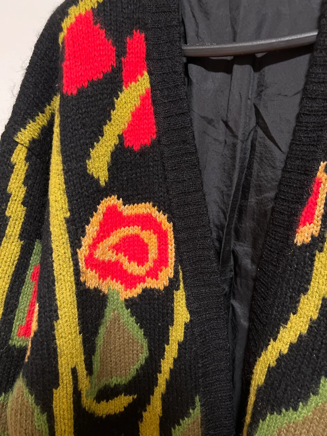 Vintage Floral Knit Cardigan from England image indicator(2)