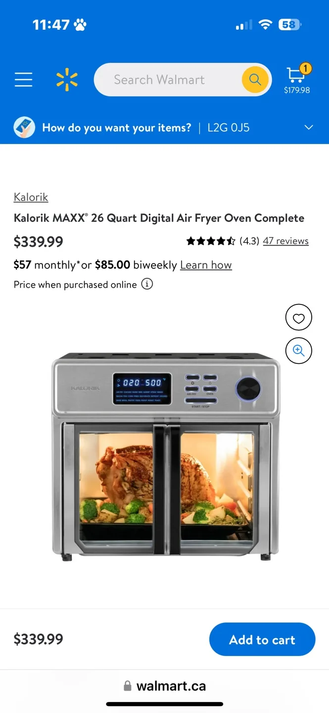 Kalorik MAX Air Fryer Oven with 9 Accessories image indicator(6)