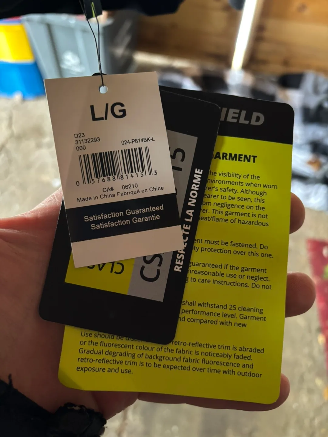 Black Safety Hoodie with Reflective Tape - Size Large image indicator(4)