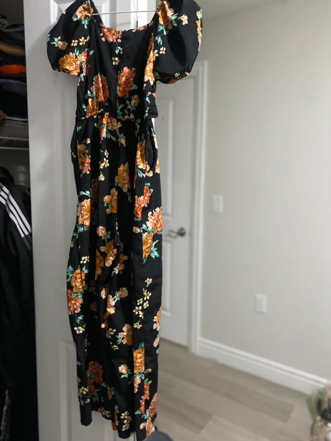 Floral Print Wide Leg Jumpsuit thumbnail
