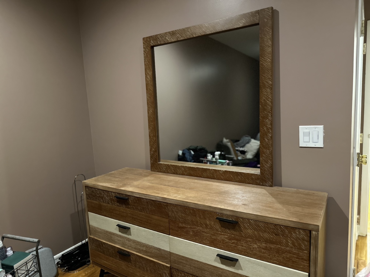 Wood Dresser with Mirror - photo 3