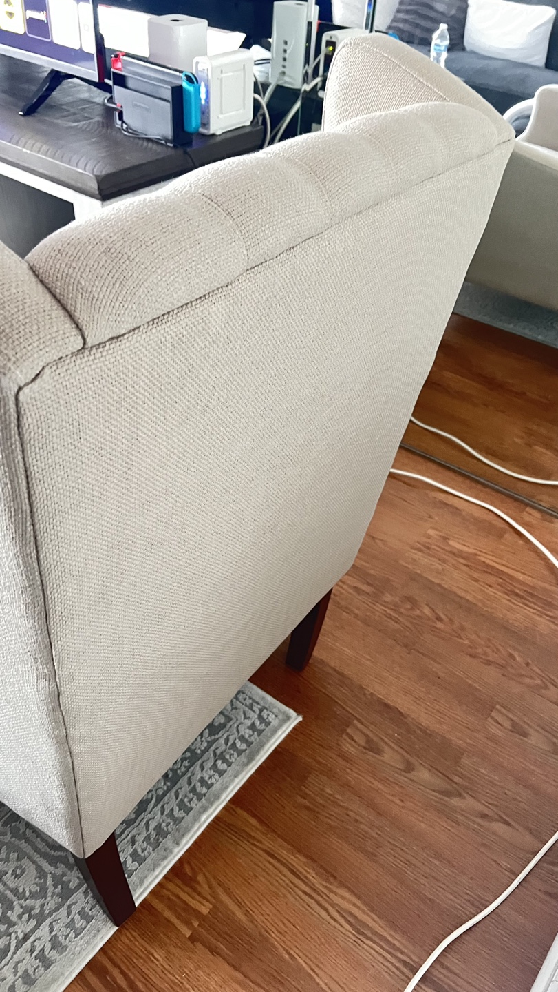 Beige Wingback Accent Chair Overstock - OBO - photo 3