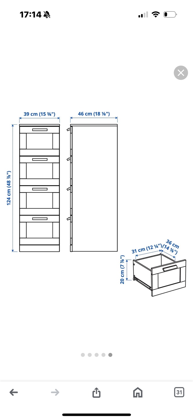 IKEA Drawer Chest White - photo 2