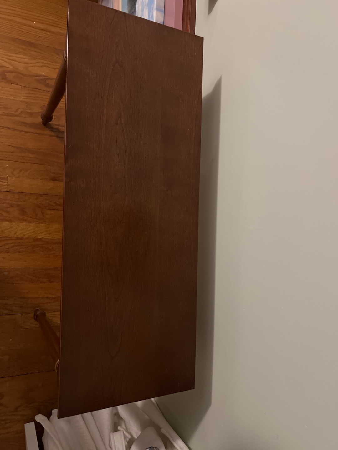 Dark Wood Console Table - photo 2