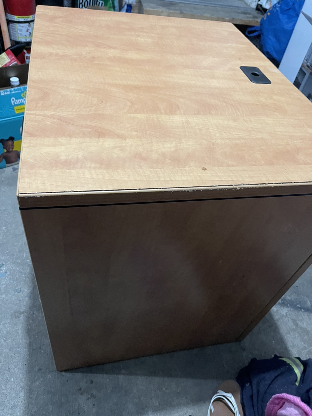 Used Office Desk with Filing Cabinet - photo 5