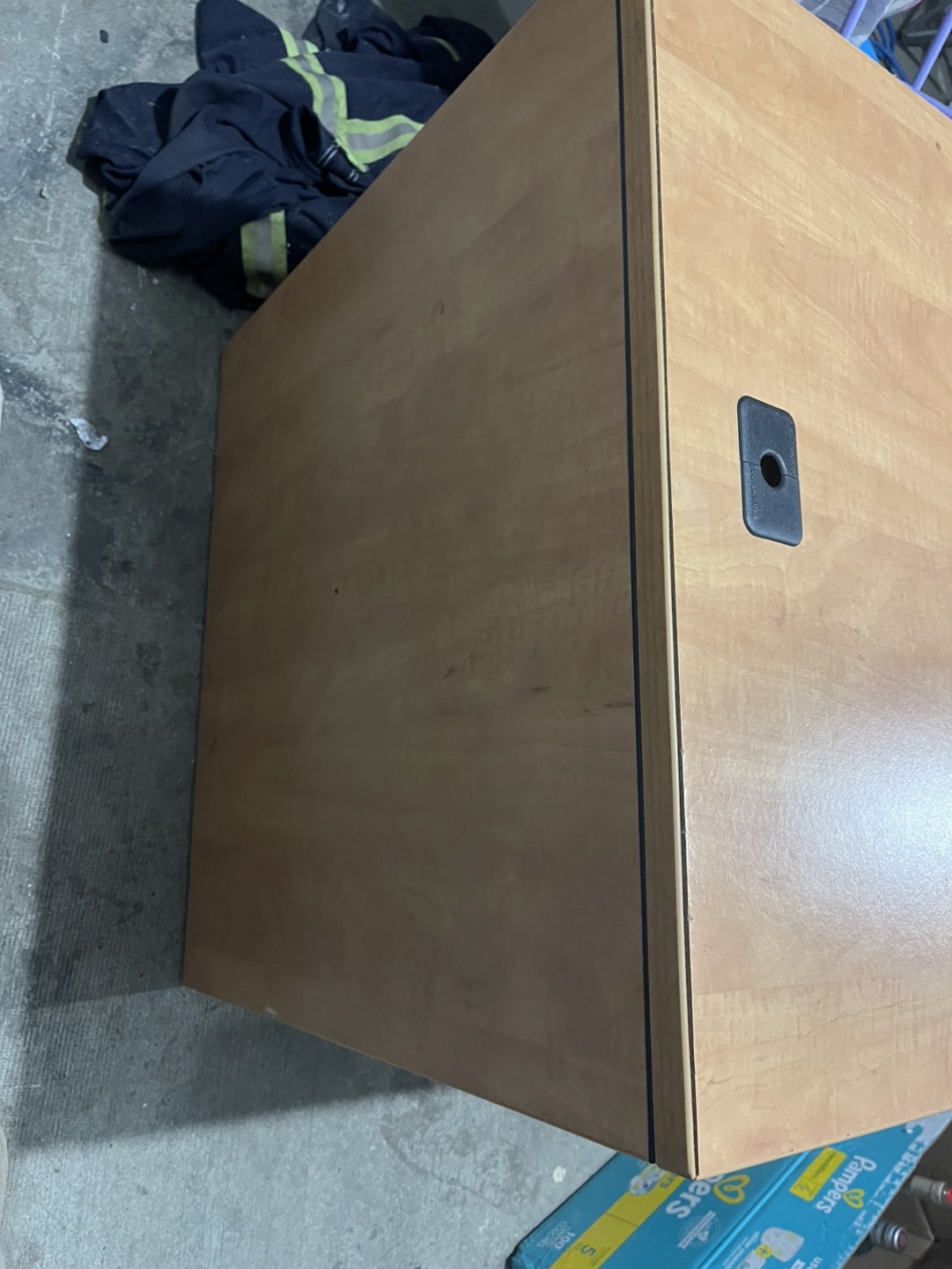Used Office Desk with Filing Cabinet - photo 3