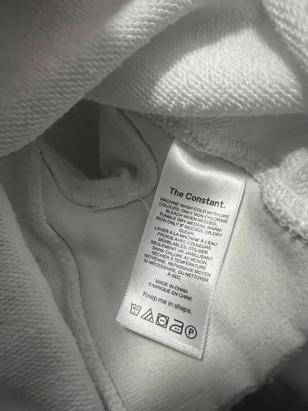 Aritzia White Cropped Crewneck Sweatshirt Size 2 image indicator(3)