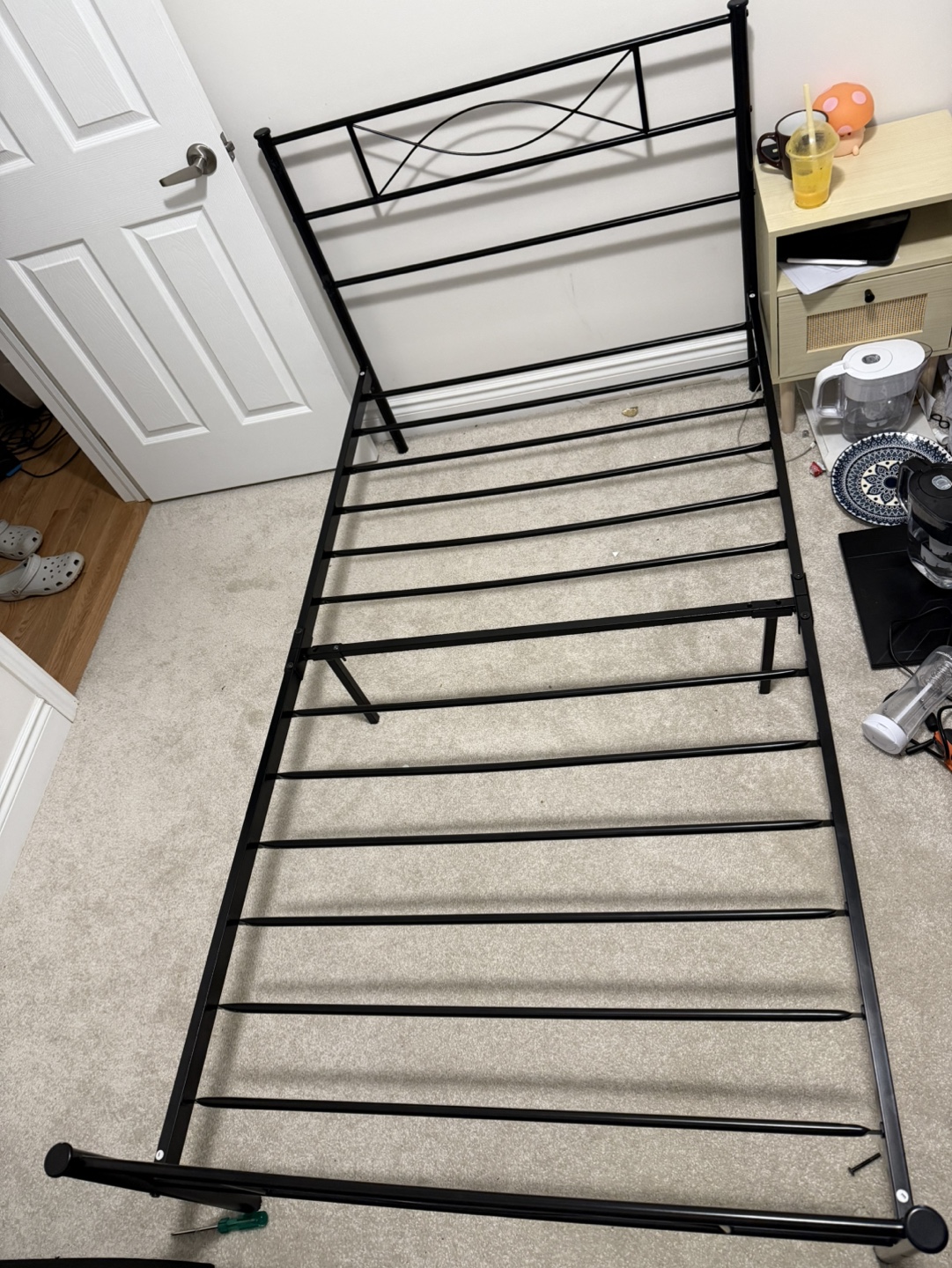 Black Metal Twin Bed Frame