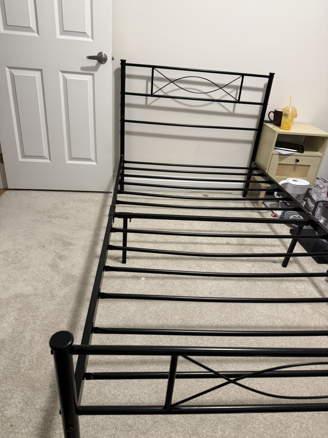 Black Metal Twin Bed Frame - photo 3