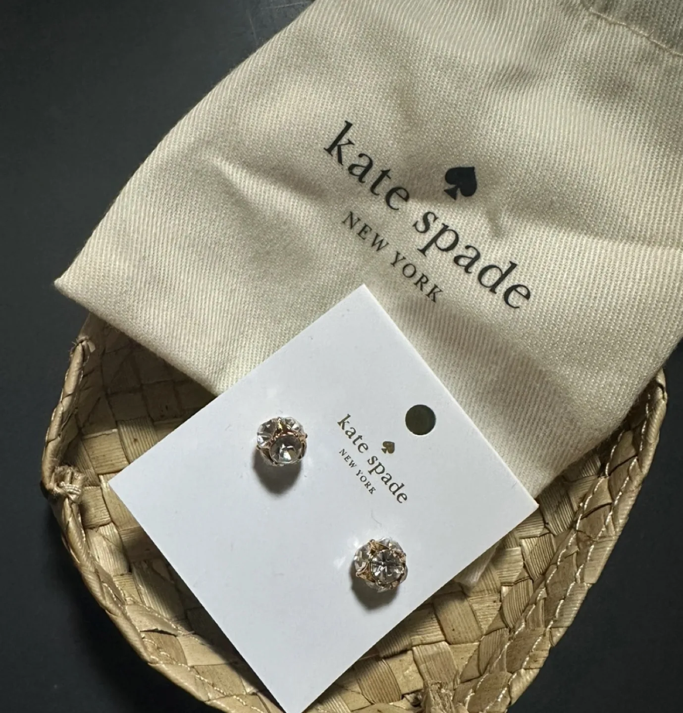Kate Spade New York Crystal Stud Earrings image indicator(2)
