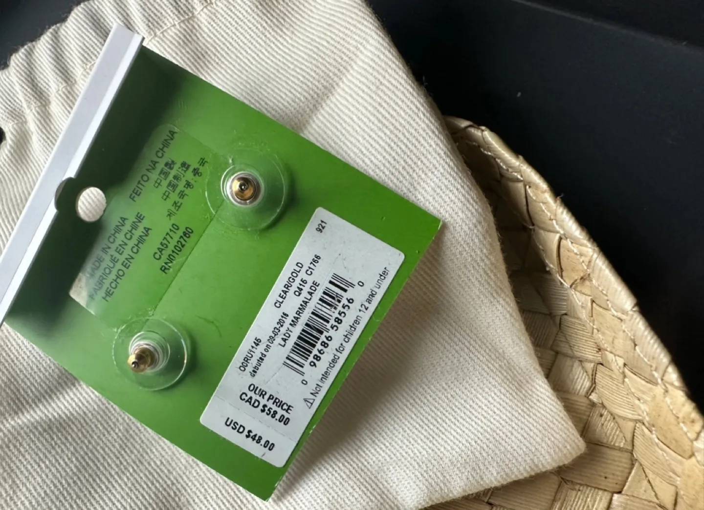 Kate Spade New York Crystal Stud Earrings image indicator(3)