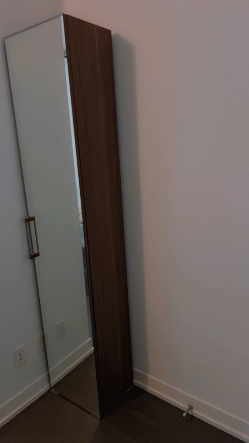 Tall Storage Cabinet with Mirror