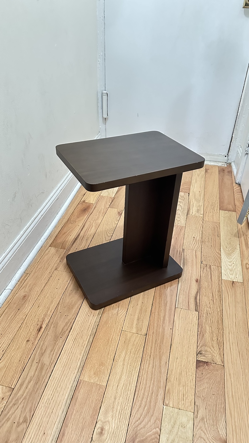 Dark Brown Modern End Table - photo 2