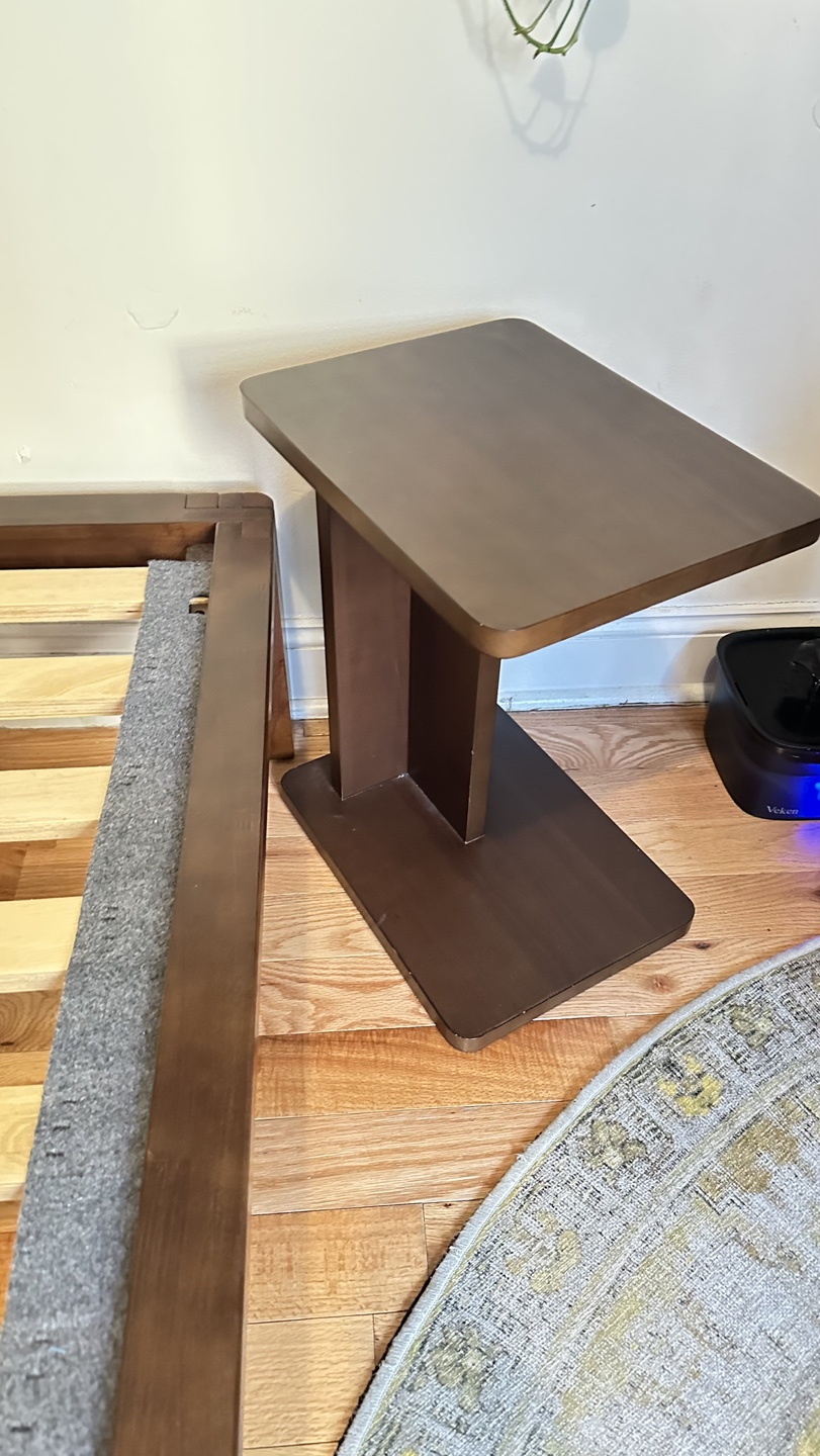 Dark Brown Modern End Table