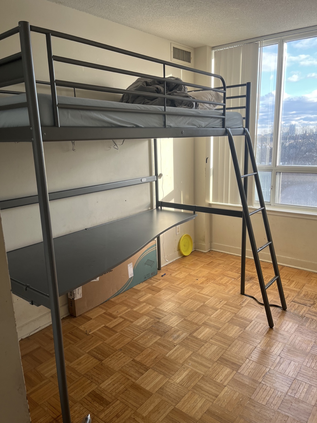 Metal Loft Bed with Desk - photo 2