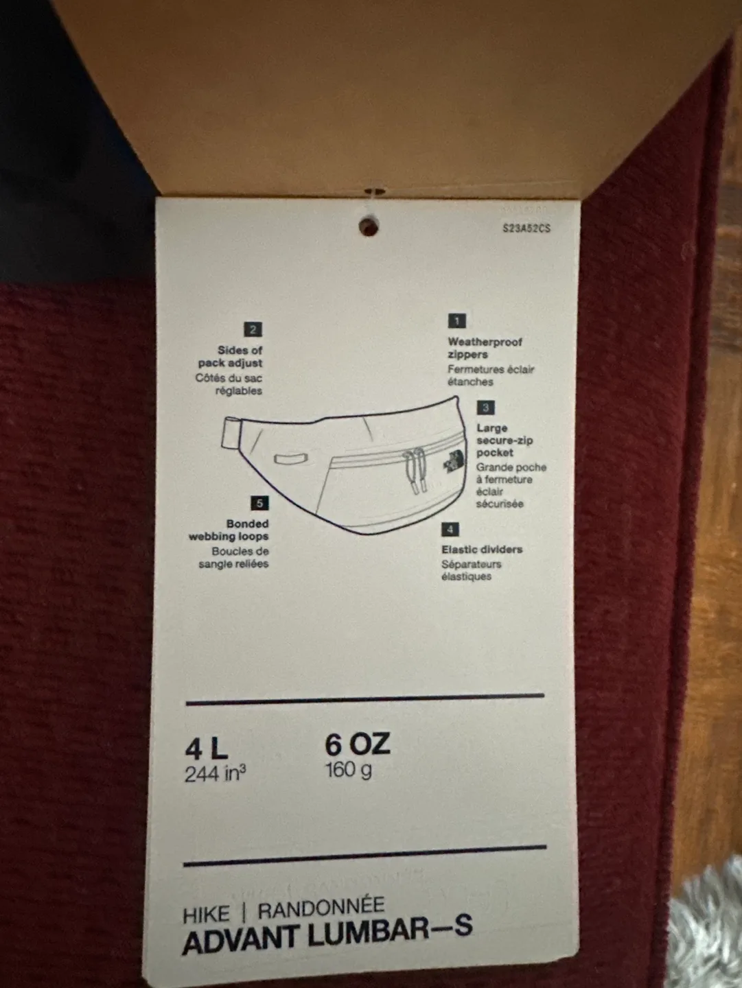 The North Face Advant Lumbar - S Black Hip Pack image indicator(2)