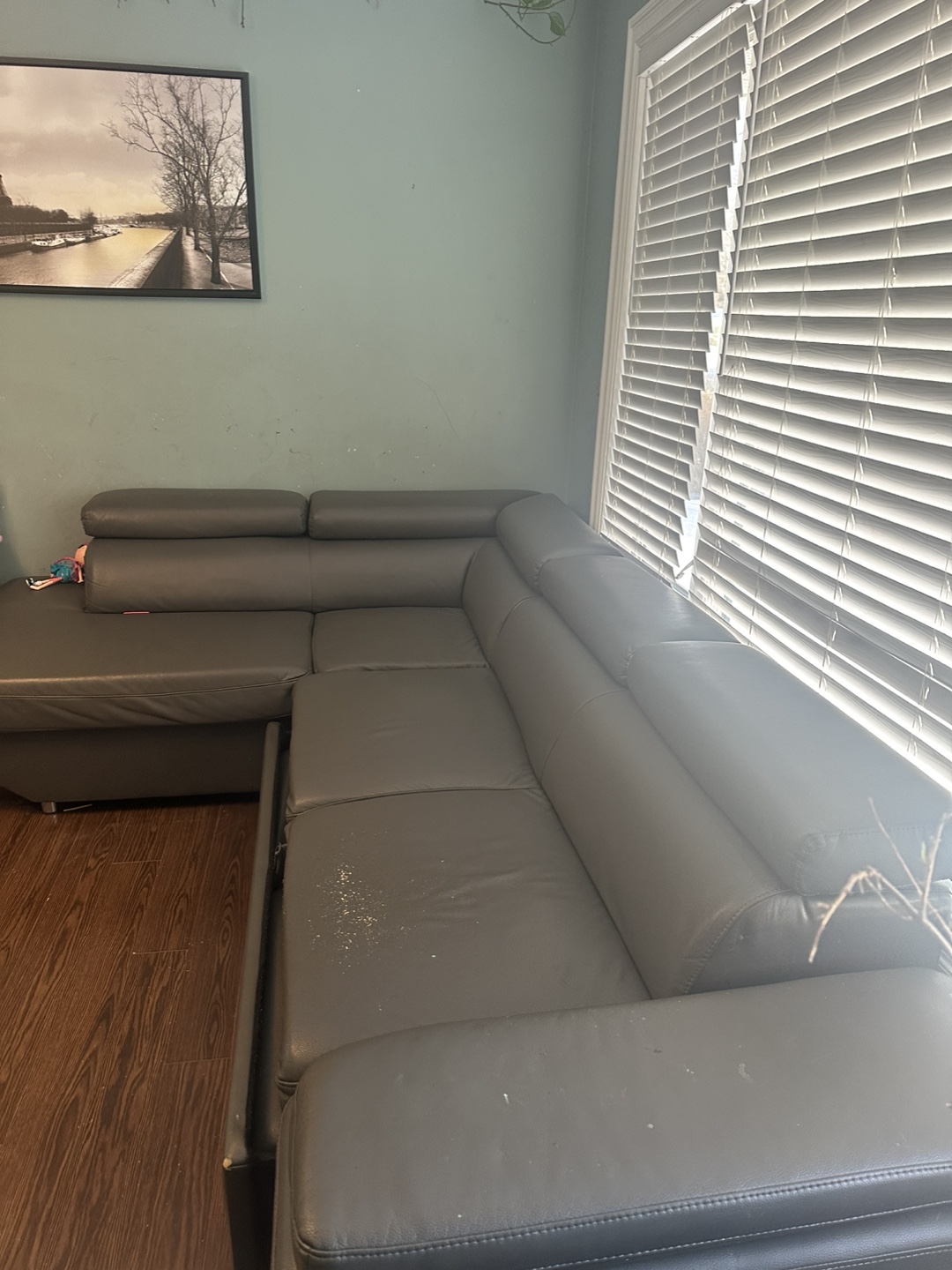 Grey L-Shaped Sectional Sofa