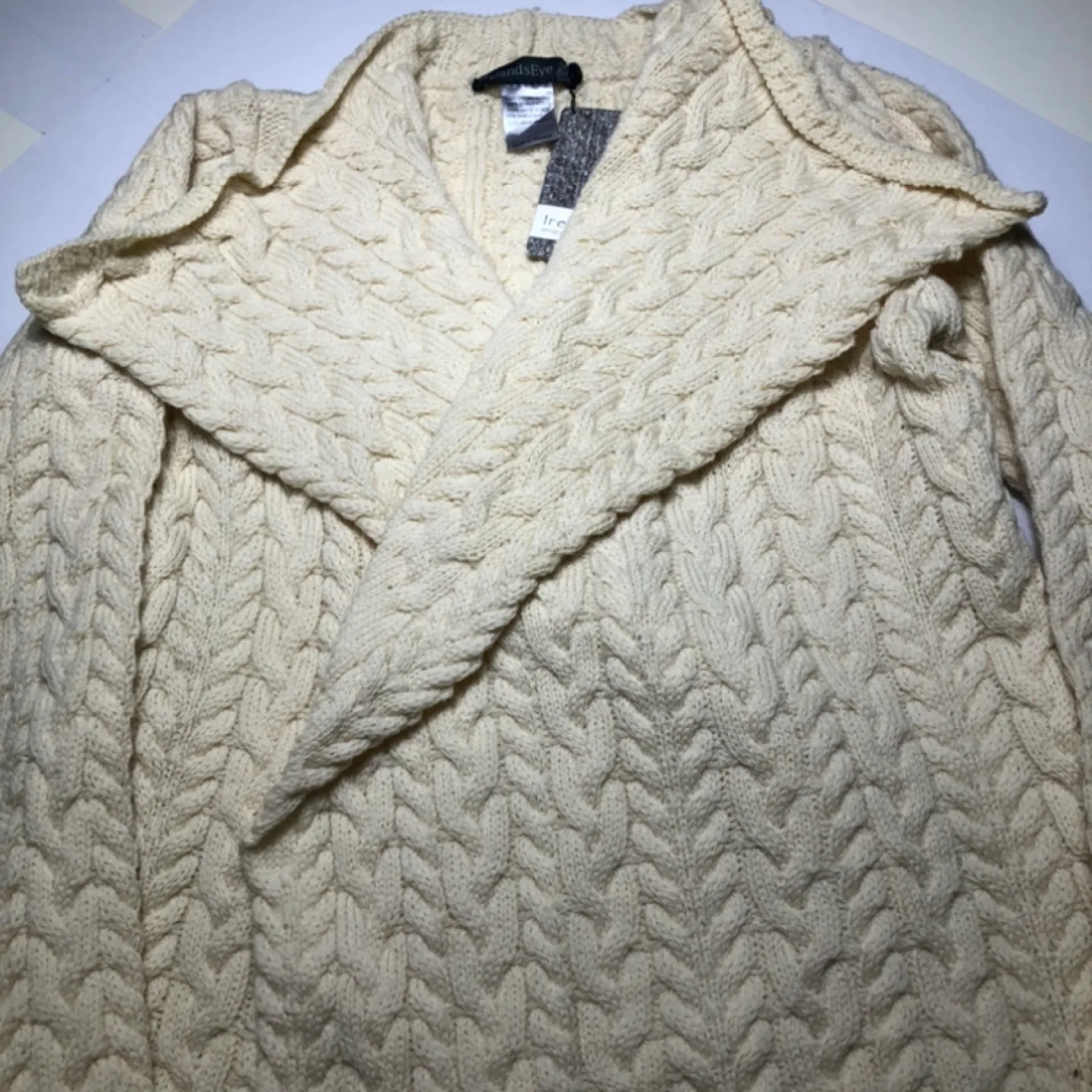 Ireland's Eye Aran Knit Cardigan - Size Small image indicator(5)