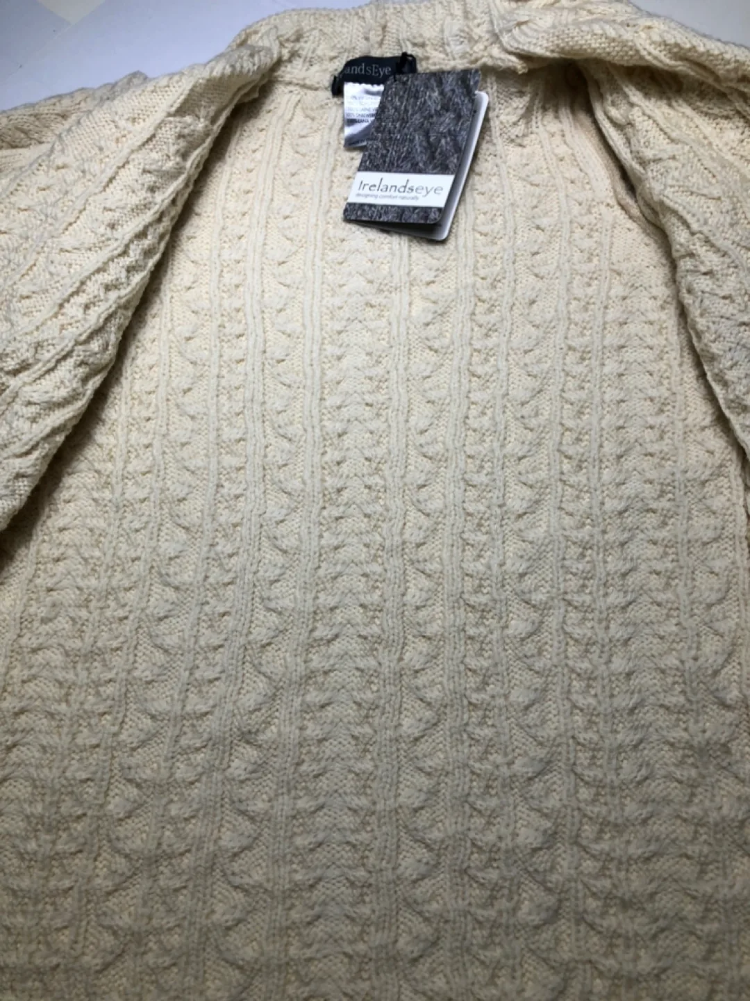 Ireland's Eye Aran Knit Cardigan - Size Small image indicator(10)