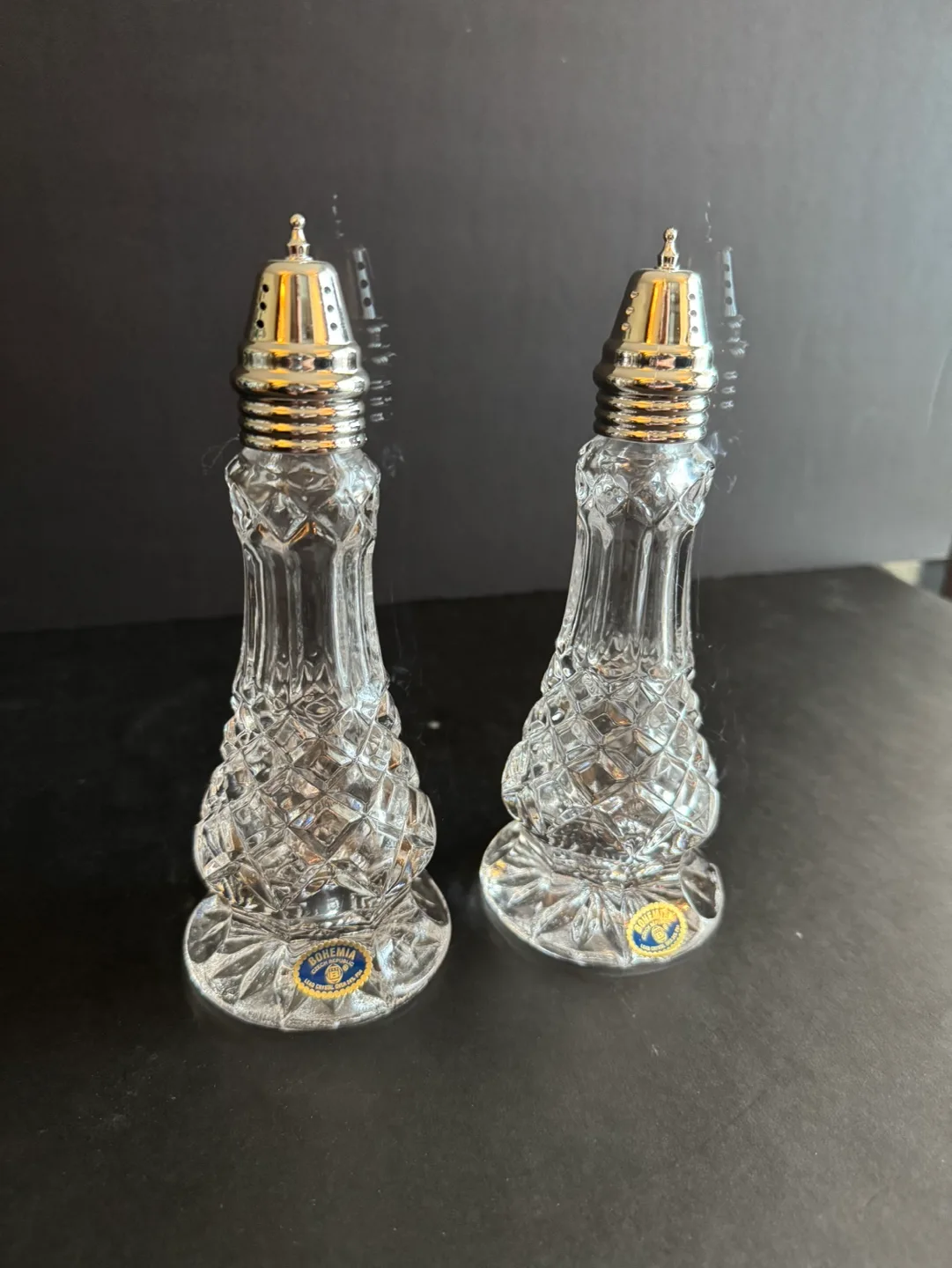 Bohemia Crystal Salt and Pepper Shakers image indicator(3)