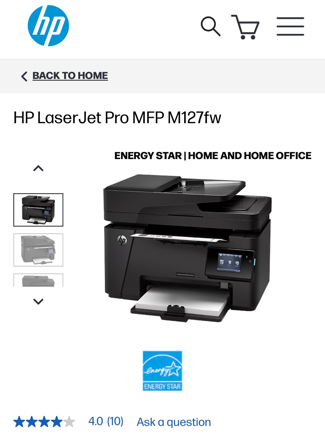 Printer -  HP LaserJet Pro MFP M127fw - photo 4