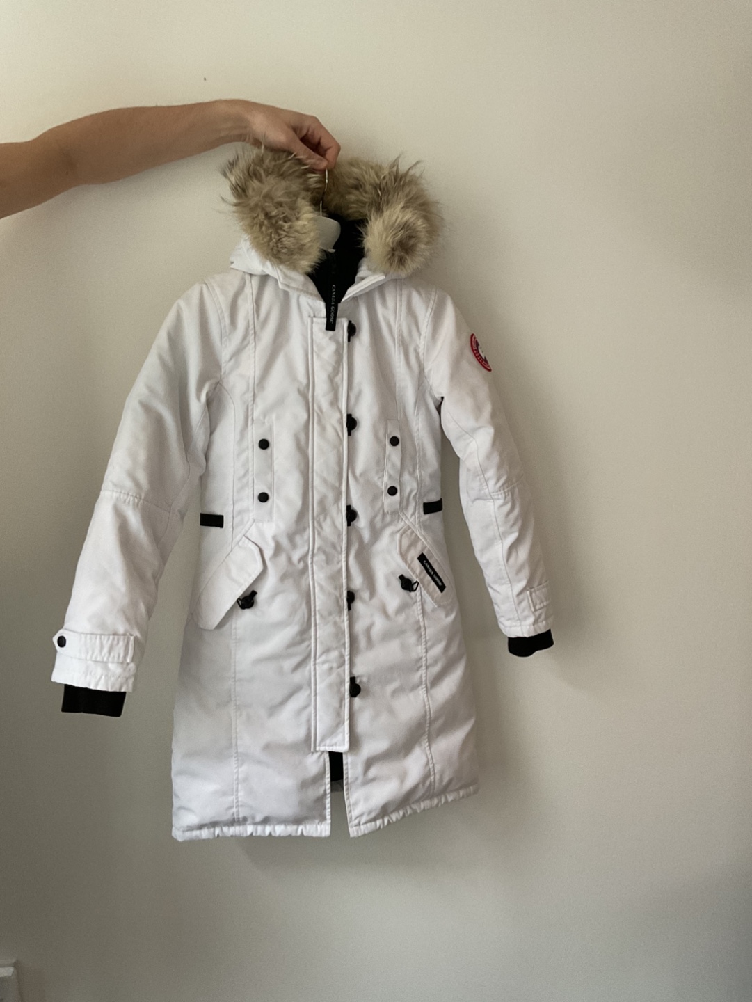 Canada Goose Women's White Parka