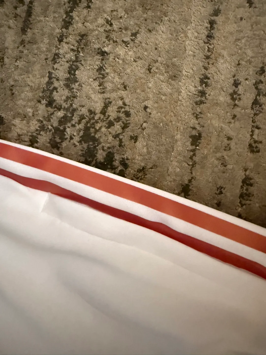 Adidas Women's White Track Pants with Red Stripes - Size M image indicator(4)