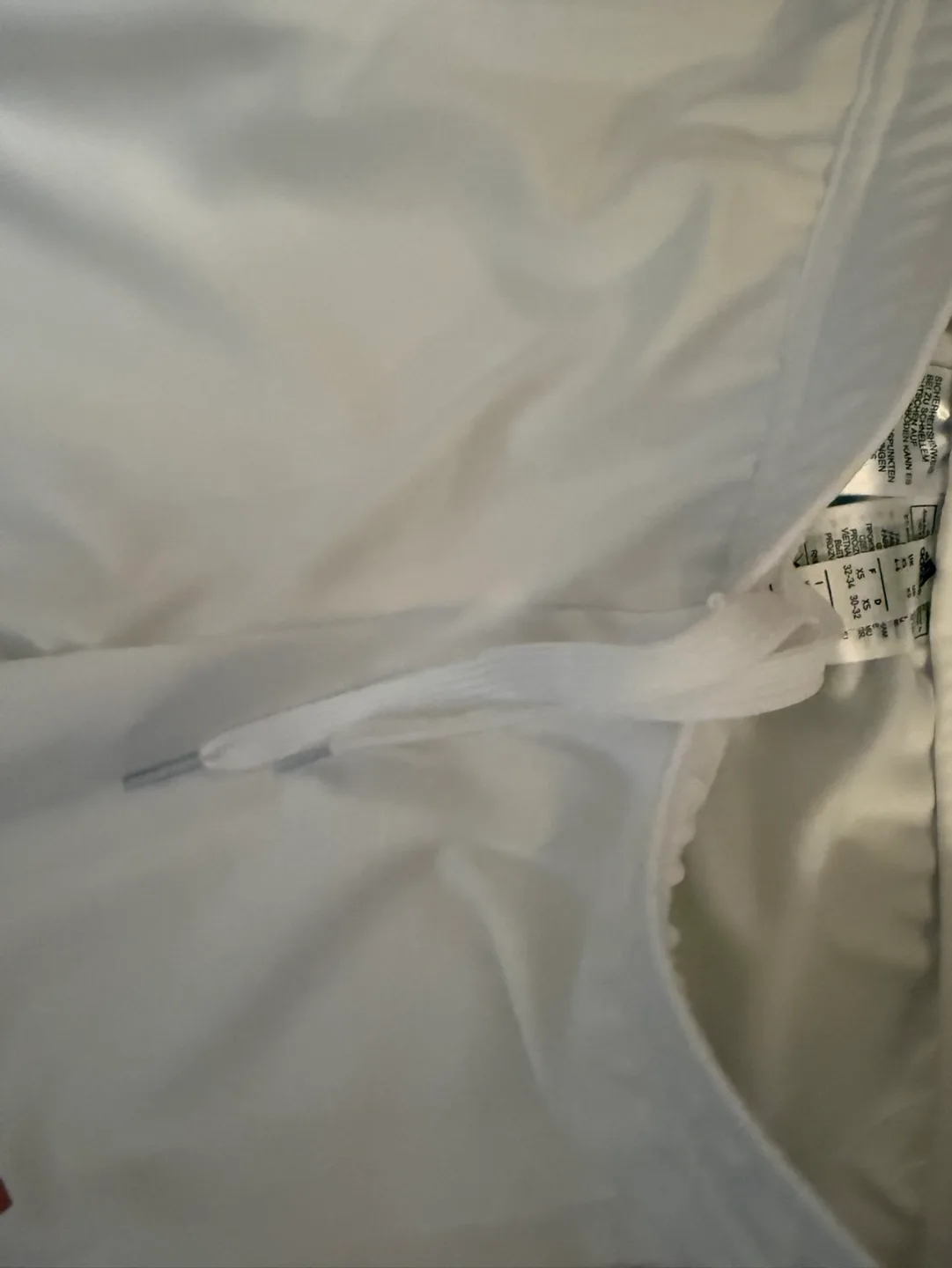 Adidas Women's White Track Pants with Red Stripes - Size M image indicator(6)