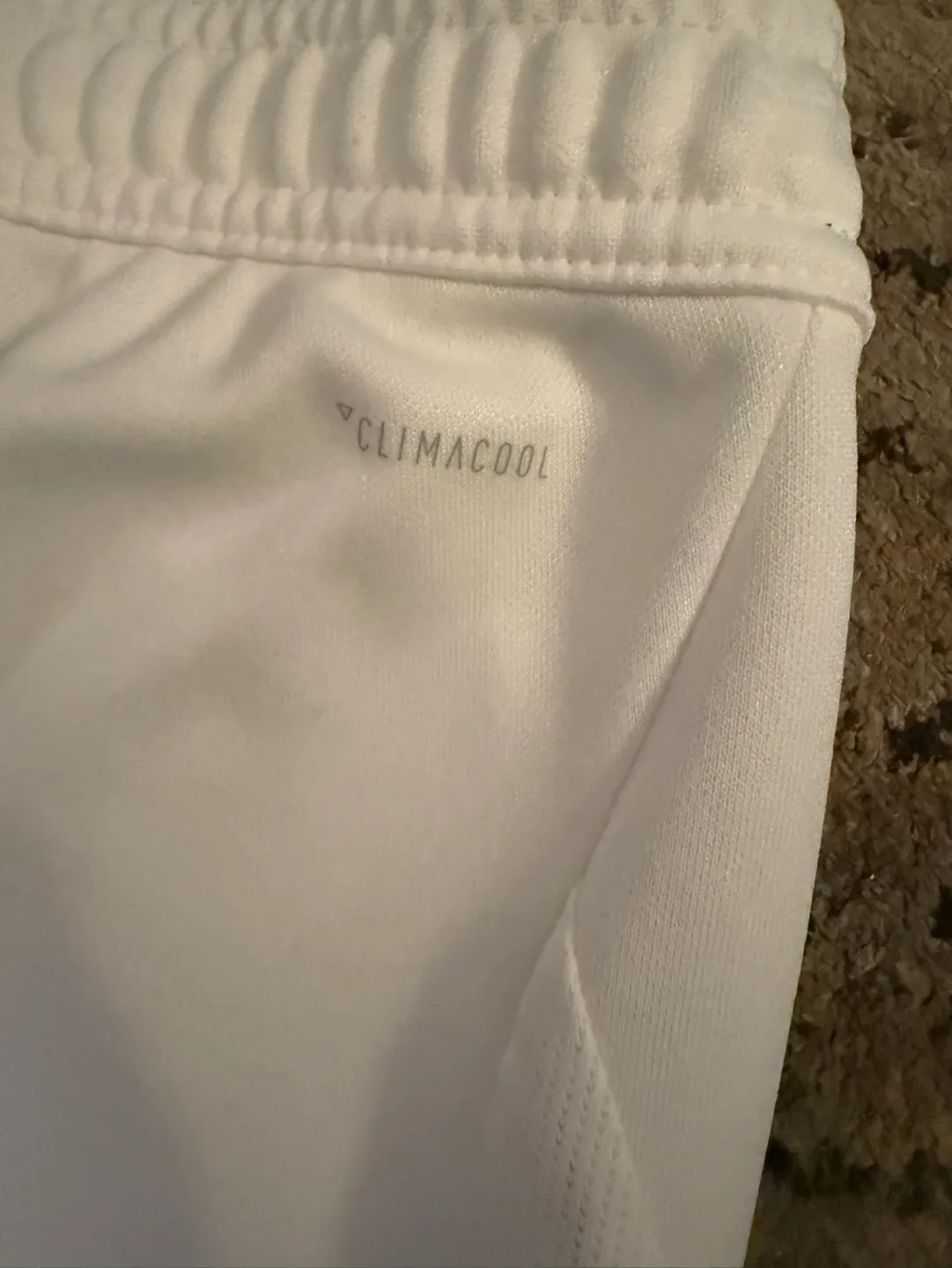 Adidas Women's White Track Pants with Red Stripes - Size M image indicator(7)