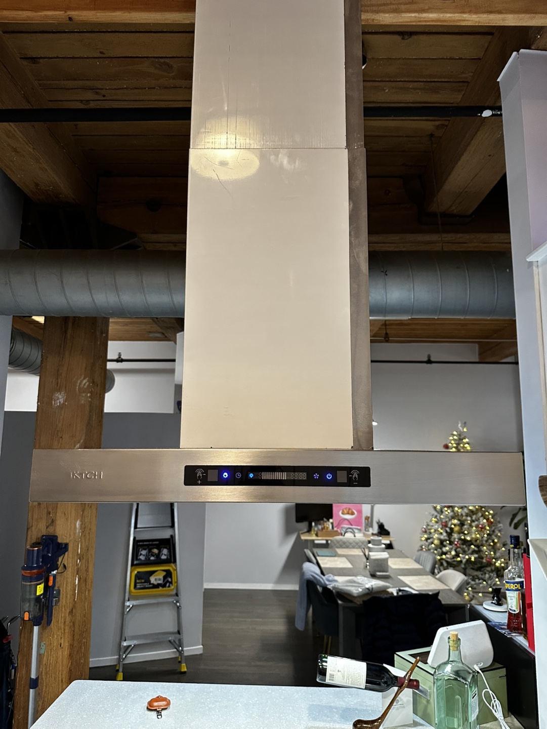 New IKITCH 30-inch Island-Mount Range Hood 900cfm - photo 3