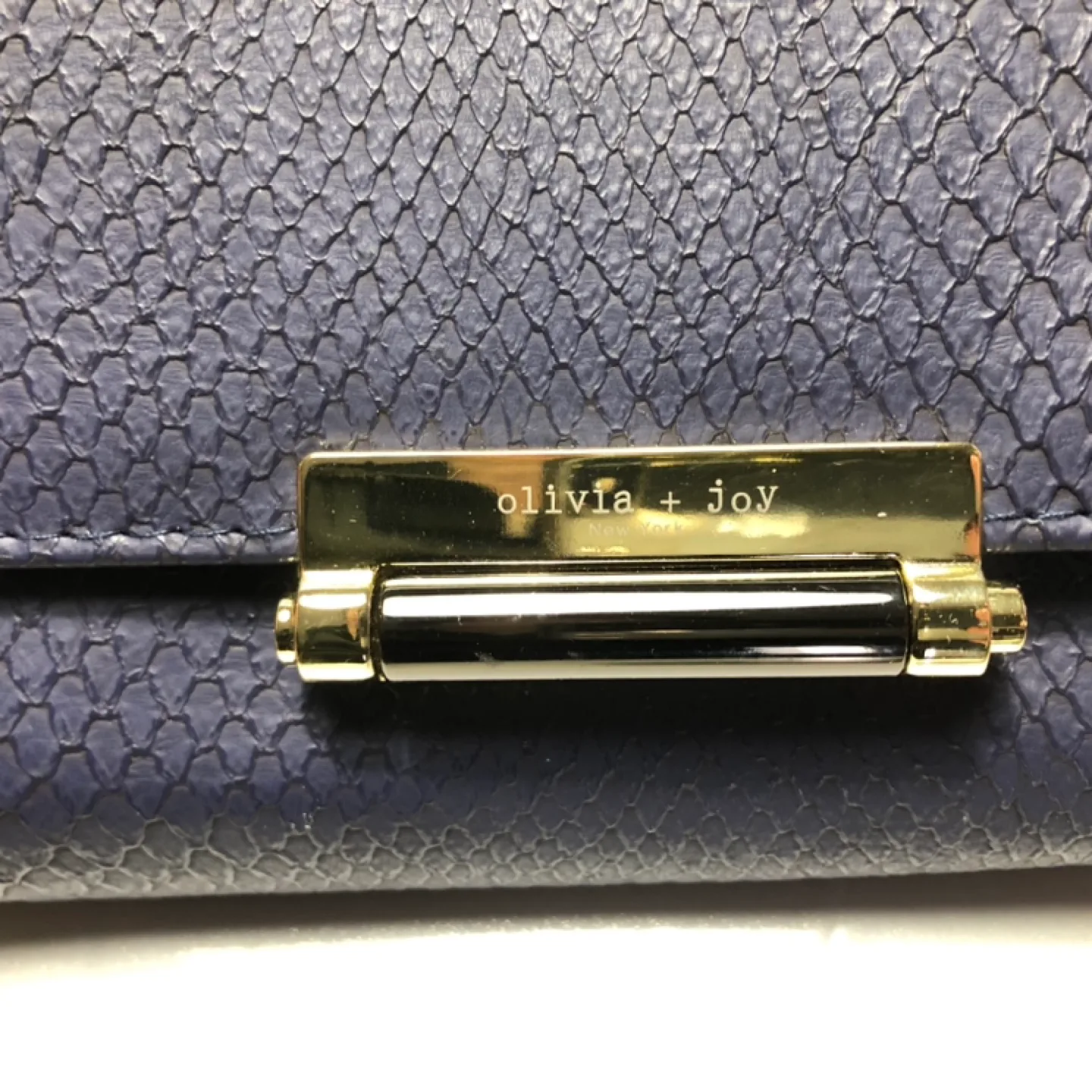 Olivia + Joy Snakeskin-textured Wallet on Chain image indicator(4)