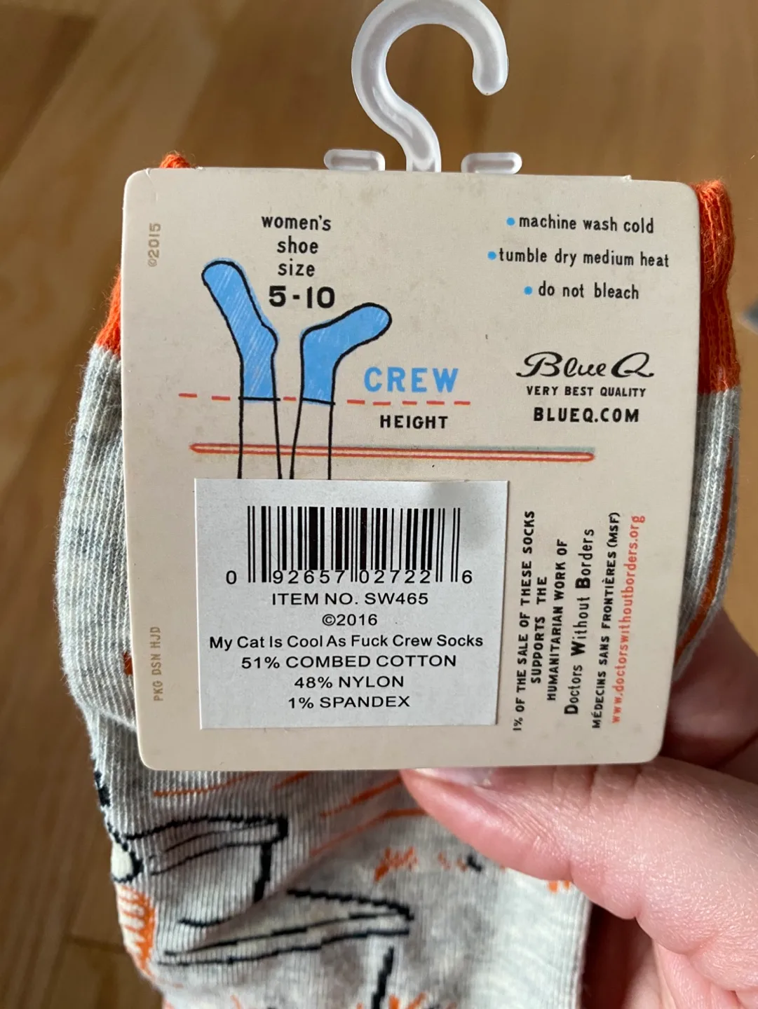 Blue Q Socks - Funny Cat and Golf Socks image indicator(3)