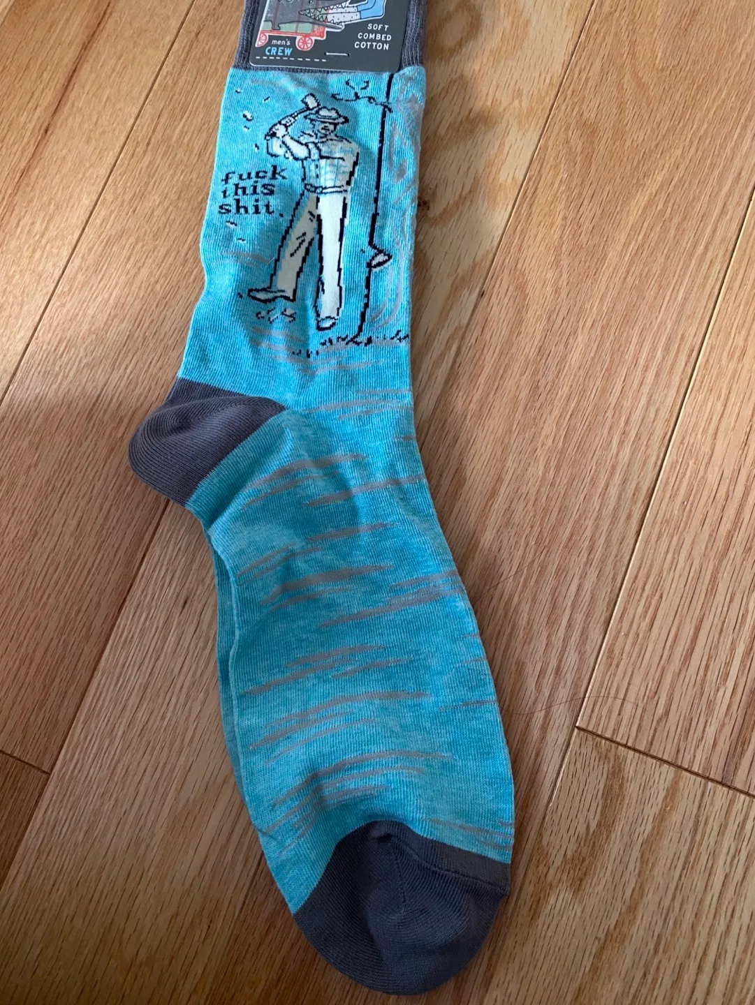 Blue Q Socks - Funny Cat and Golf Socks image indicator(5)