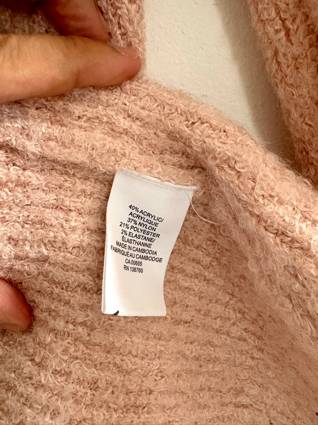 Blush pink fuzzy cardigan ! image indicator(3)