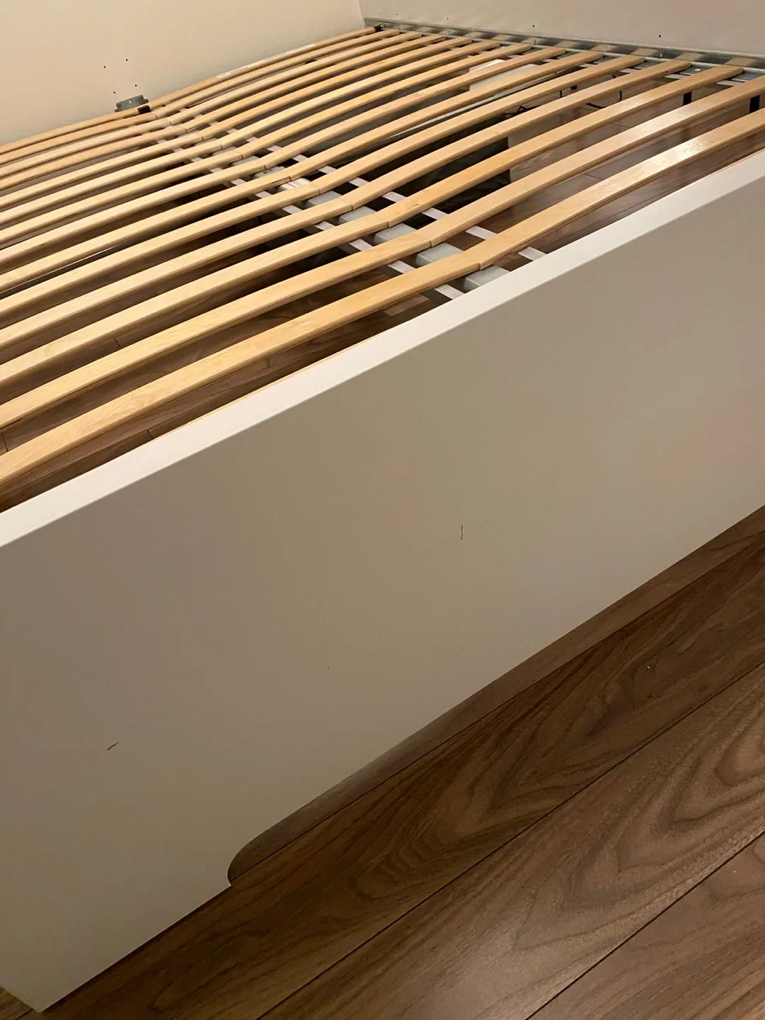 White Queen Bed Frame with Slatted Base image indicator(5)