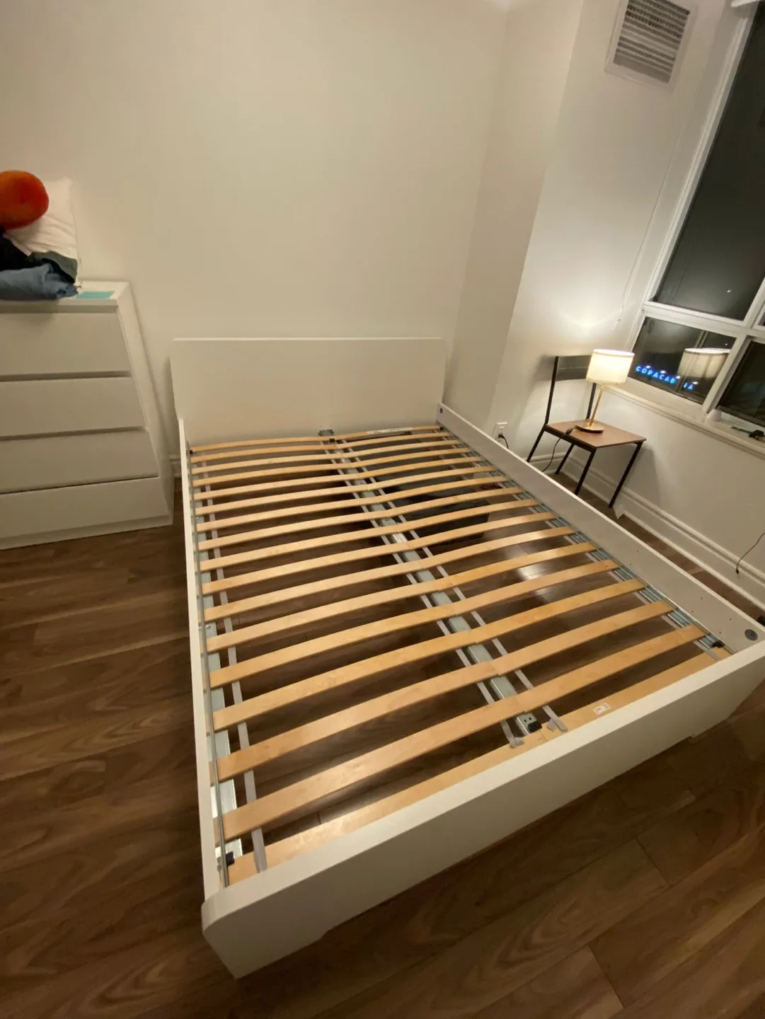 White Queen Bed Frame with Slatted Base image indicator(4)