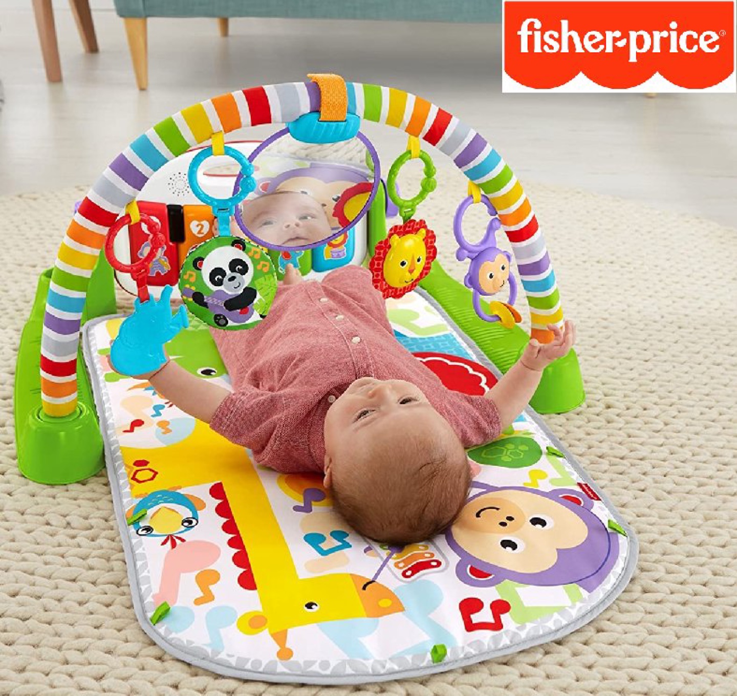 Fisher-Price Deluxe Kick & Play Piano Gym & Maracas - photo 2