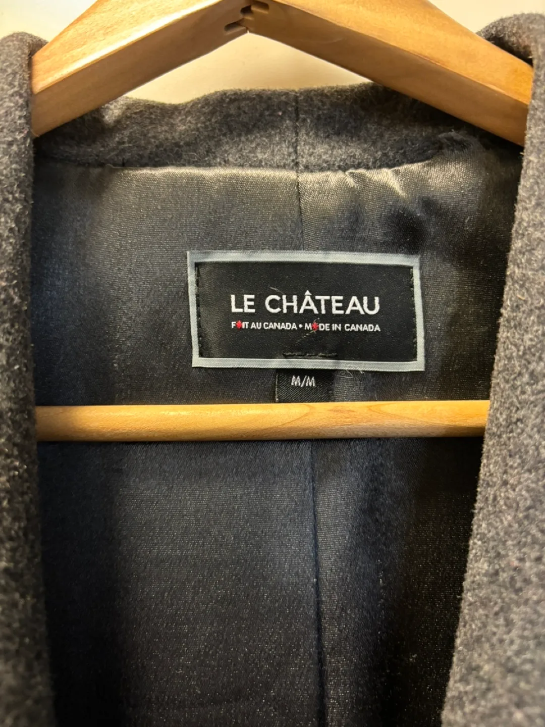 Le Chateau Women's Grey Wool Coat - Size M image indicator(4)