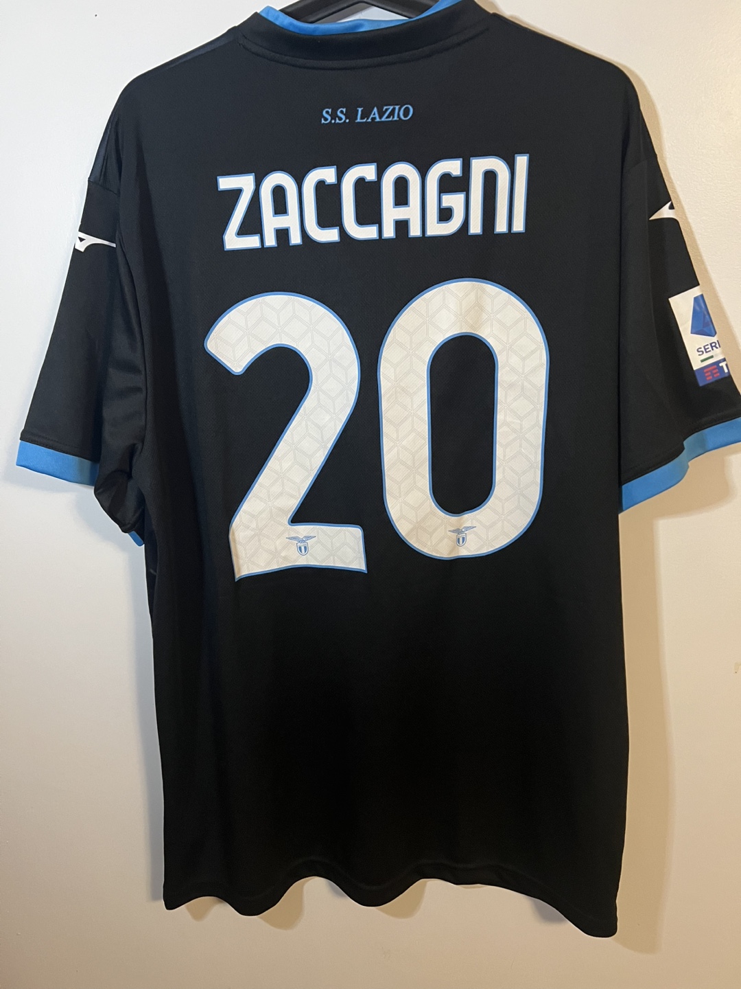 SS Lazio 2022-23 Away Jersey - Zacagni #20 - Size XL - photo 2