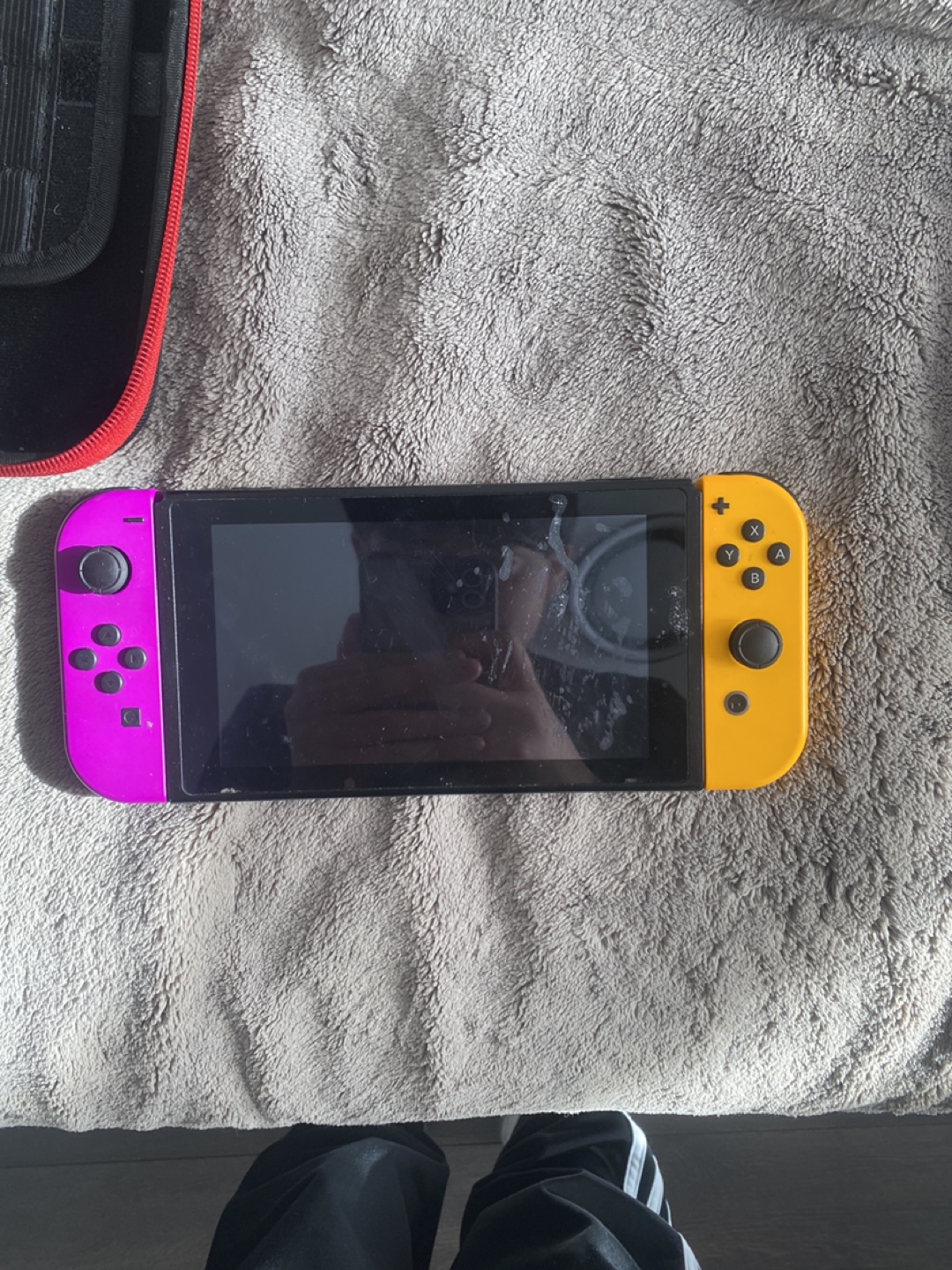 Nintendo Switch Console with Games and Case
