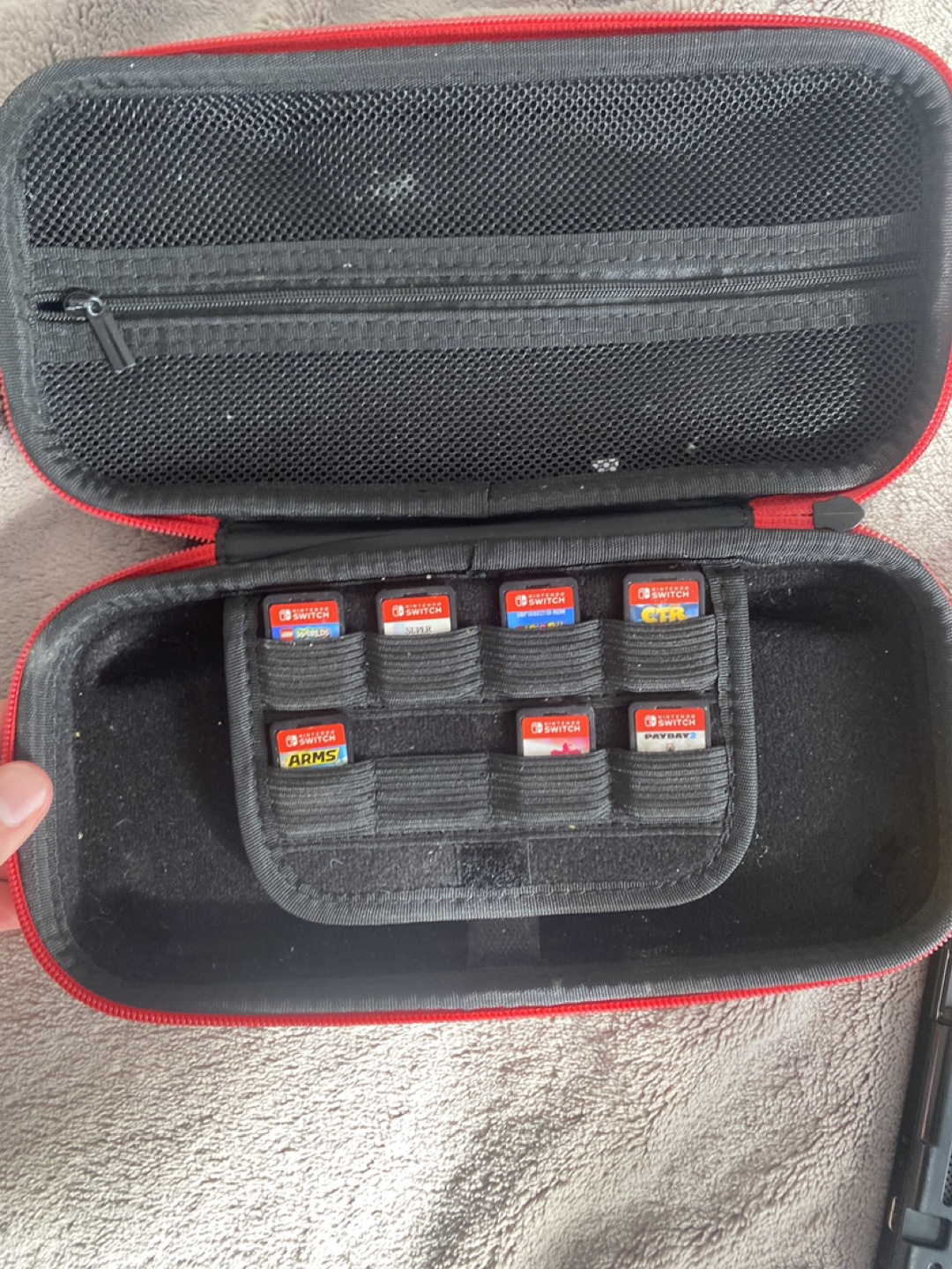 Nintendo Switch Console with Games and Case - photo 2