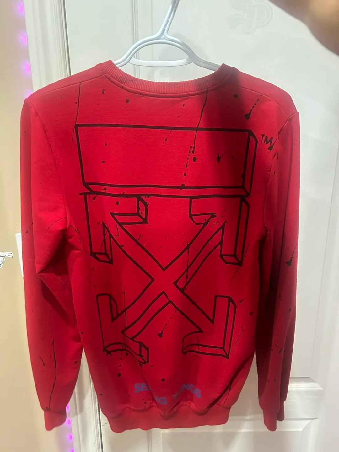 Off-White Red Crewneck Sweatshirt image indicator(2)